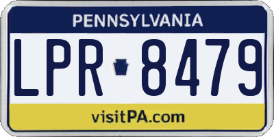PA license plate LPR8479