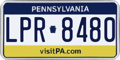 PA license plate LPR8480
