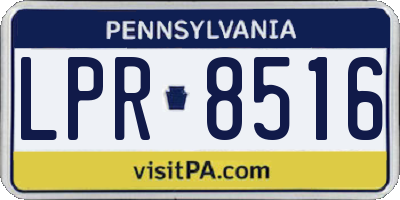 PA license plate LPR8516