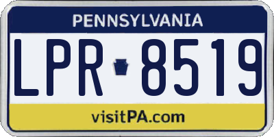 PA license plate LPR8519