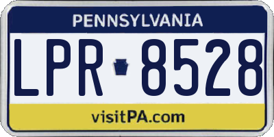 PA license plate LPR8528