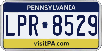 PA license plate LPR8529