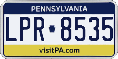 PA license plate LPR8535
