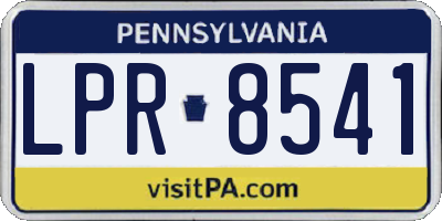 PA license plate LPR8541