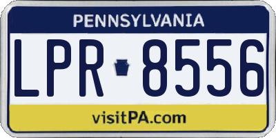 PA license plate LPR8556