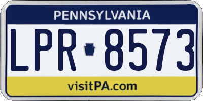 PA license plate LPR8573
