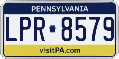 PA license plate LPR8579