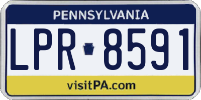 PA license plate LPR8591
