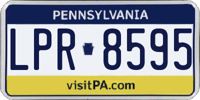 PA license plate LPR8595