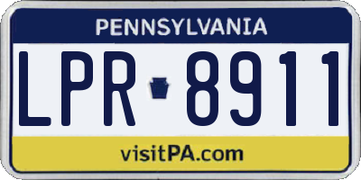 PA license plate LPR8911