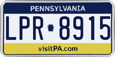 PA license plate LPR8915