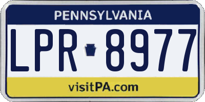 PA license plate LPR8977