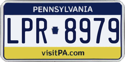 PA license plate LPR8979