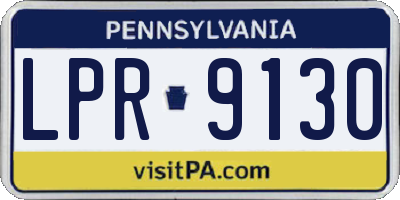 PA license plate LPR9130