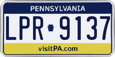 PA license plate LPR9137