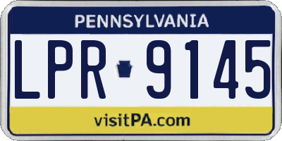 PA license plate LPR9145