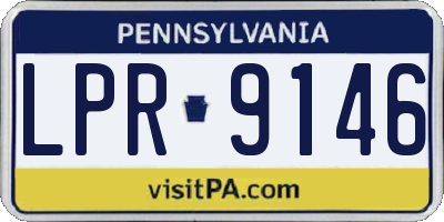 PA license plate LPR9146