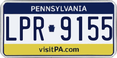 PA license plate LPR9155