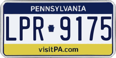 PA license plate LPR9175