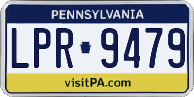 PA license plate LPR9479