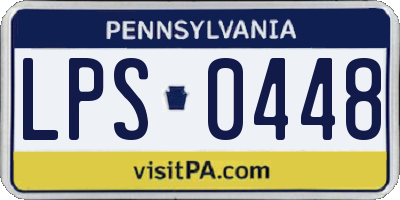 PA license plate LPS0448