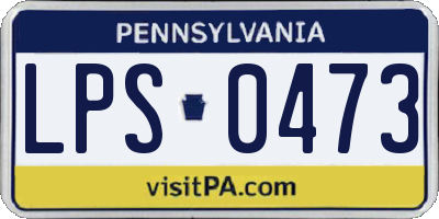 PA license plate LPS0473