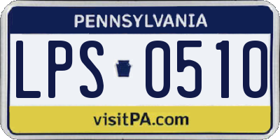PA license plate LPS0510
