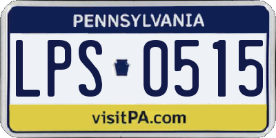 PA license plate LPS0515