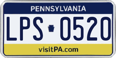 PA license plate LPS0520