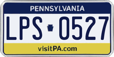 PA license plate LPS0527