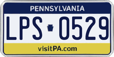 PA license plate LPS0529