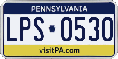 PA license plate LPS0530