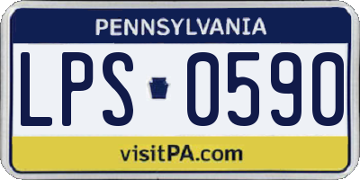 PA license plate LPS0590