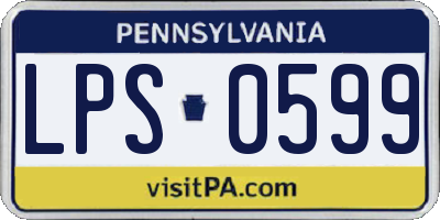PA license plate LPS0599
