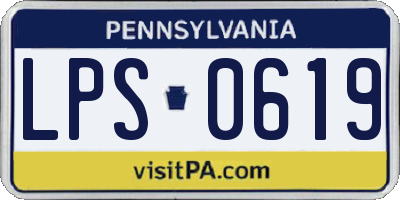 PA license plate LPS0619