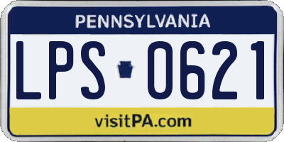 PA license plate LPS0621