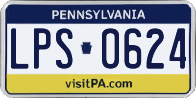 PA license plate LPS0624