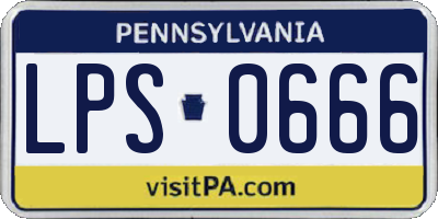 PA license plate LPS0666