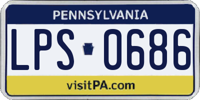 PA license plate LPS0686