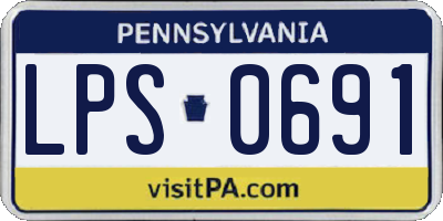 PA license plate LPS0691