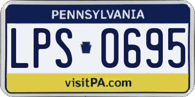 PA license plate LPS0695