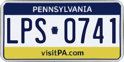 PA license plate LPS0741