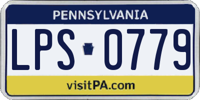 PA license plate LPS0779