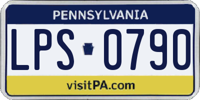 PA license plate LPS0790