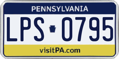 PA license plate LPS0795