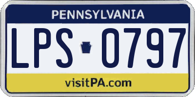 PA license plate LPS0797