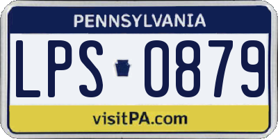 PA license plate LPS0879