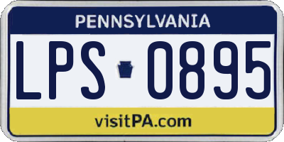 PA license plate LPS0895
