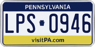 PA license plate LPS0946