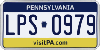 PA license plate LPS0979